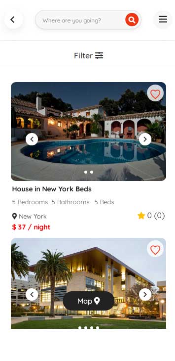 Search-Airbnb Clone
