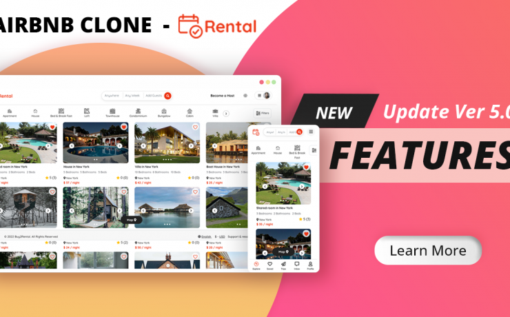 Airbnb Clone Core Feature Update Version 5.0