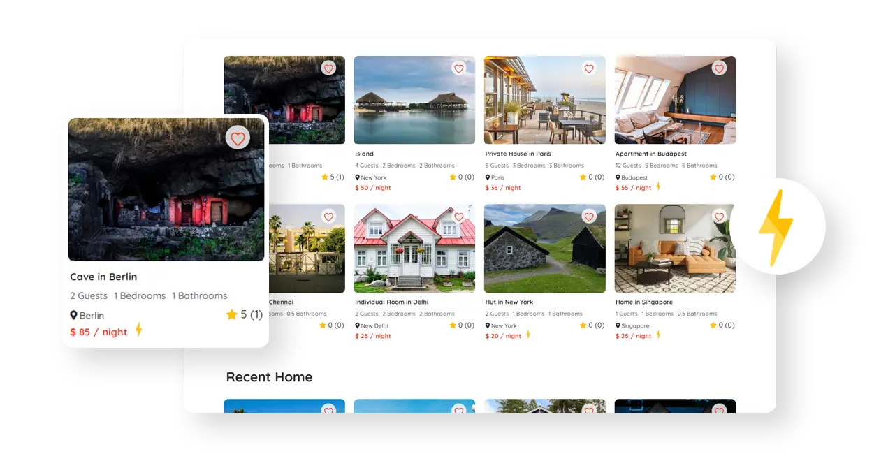 Airbnb clone Instant and Request Booking Options