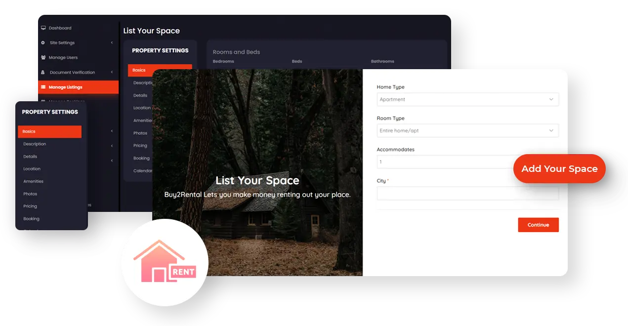 Airbnb clone List Your Property