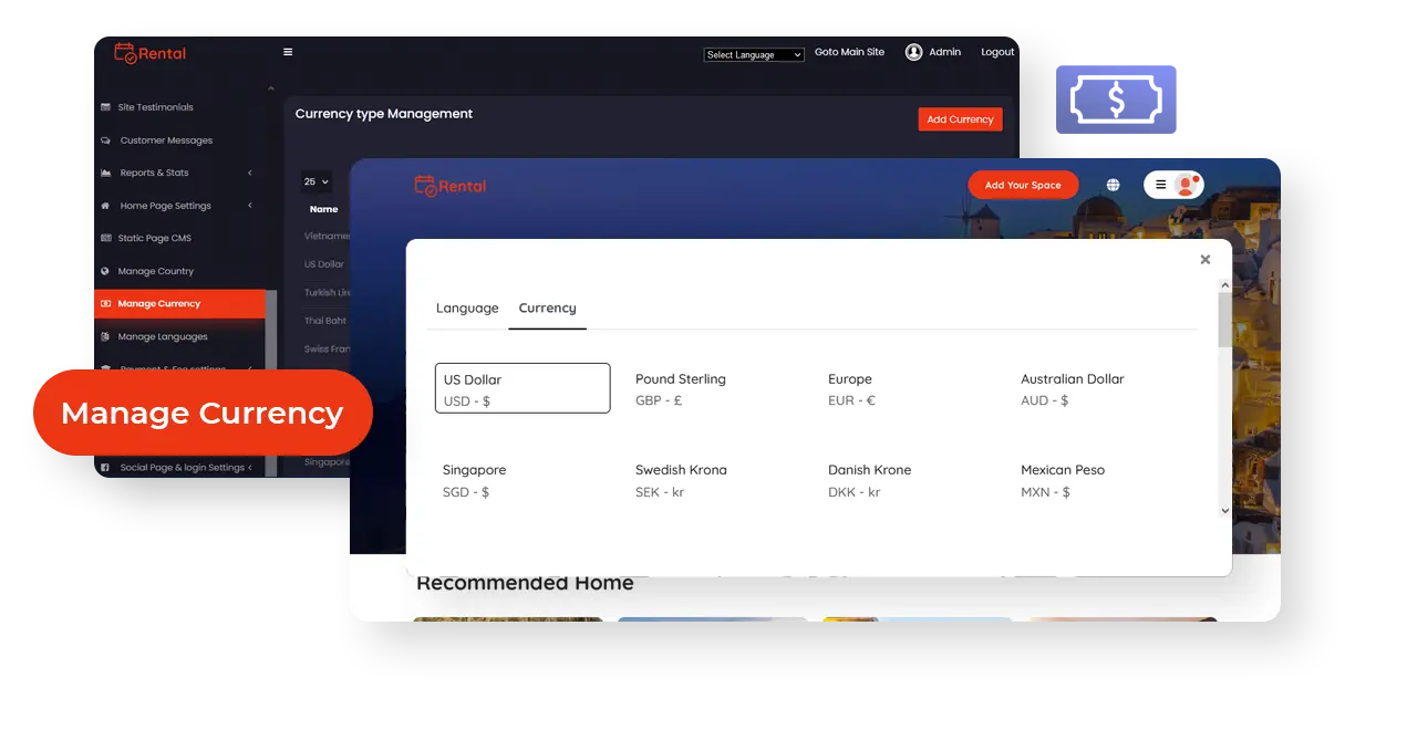 Airbnb clone Multi-Currency