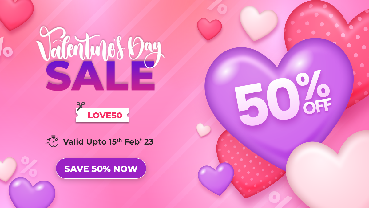 Valentine's Day Sale 2023 - 50% Off Marketplace Scripts & WordPress Themes