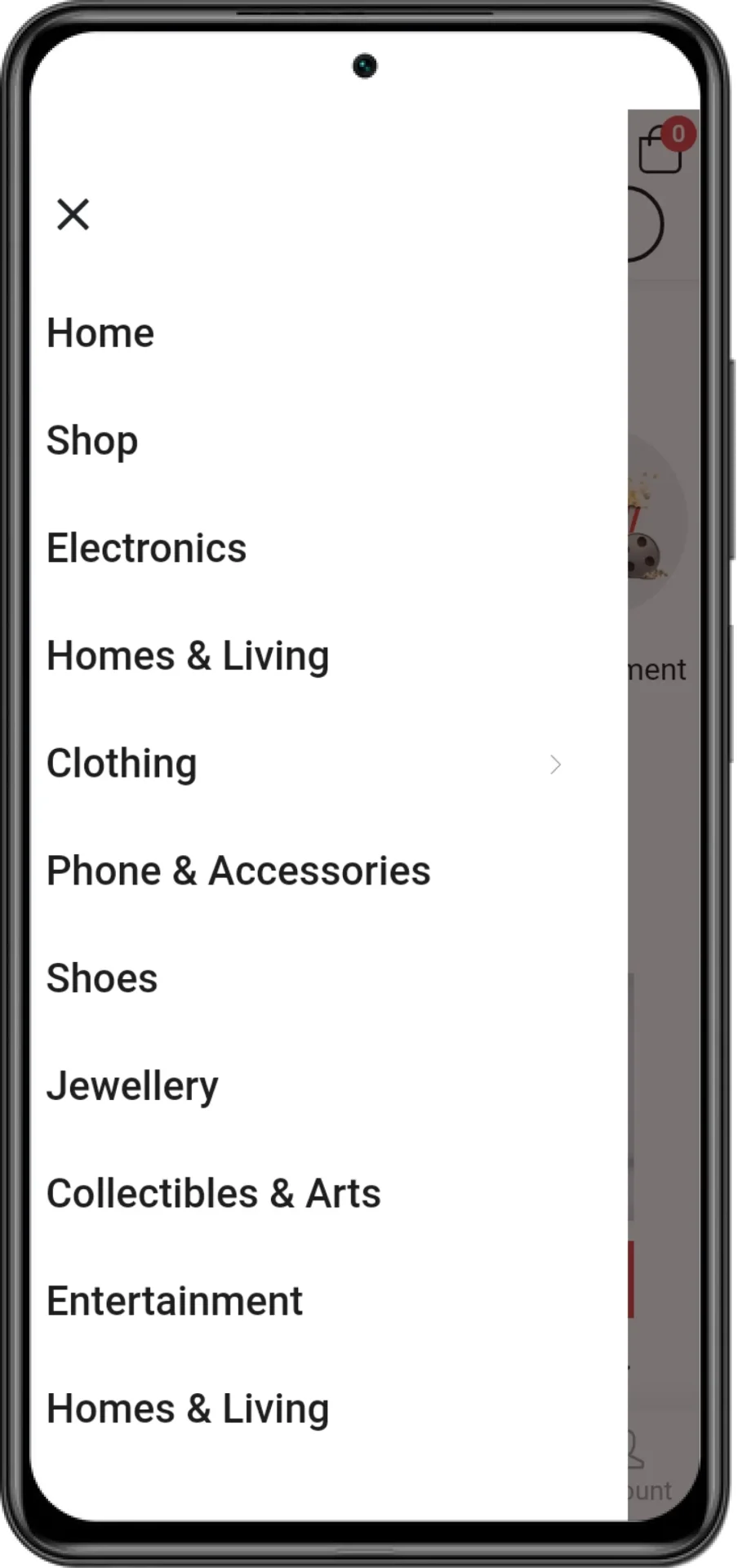 ebay-clone-menu