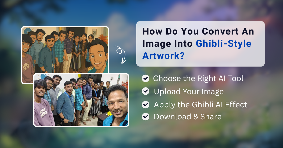 How do you convert an image into Ghibli-style artwork