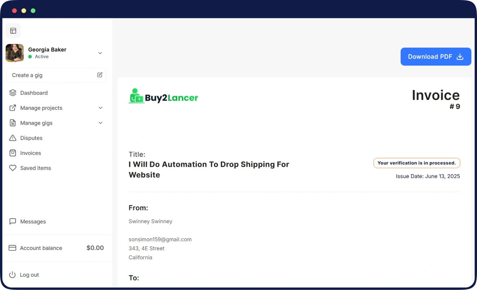 invoice invoice