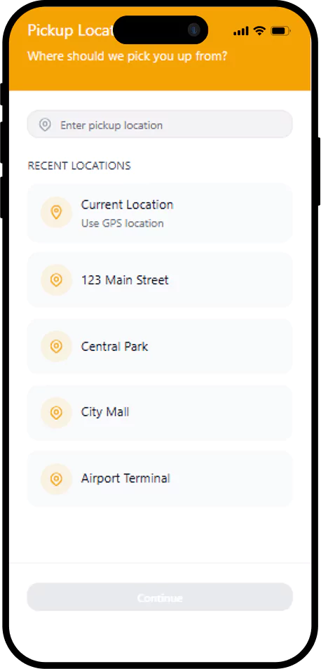 Taxi Booking App Driver Features Taxi Booking App Driver Features