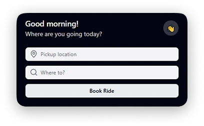 search ride popup