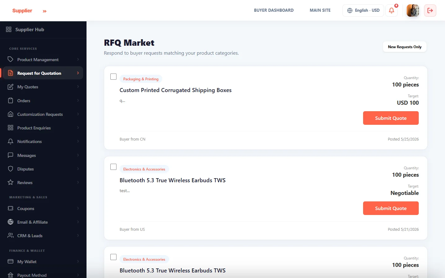 RFQ-Marketplace RFQ-Marketplace
