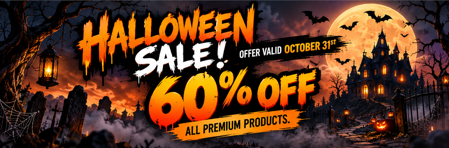 Halloween Sale 60% OFF